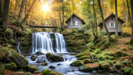 waterfall in the forest