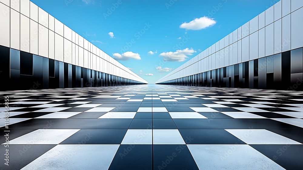 Poster stunning series of architectural elements showcasing modern design and perspective with a dynamic ch