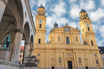 Fototapeta premium Exterior of Theatine Church, a famous Italian high-Baroque style church
