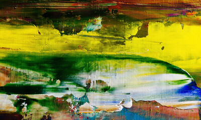 Abstract art background . Hand painting artwork on canvas .