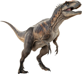 Fototapeta premium Tyrannosaurus Rex clipart combines prehistoric charm with festive holiday vibes. 