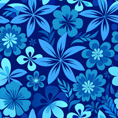 seamless pattern with flowers