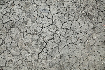 This is a closeup view of a dry, cracked surface that serves as an ideal background for design...