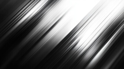 Abstract Monochrome Diagonal Lines Background Sleek Grayscale Texture with Motion Blur Effect for Modern Design