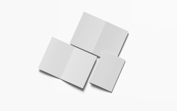 Bifold Mockup on White Background