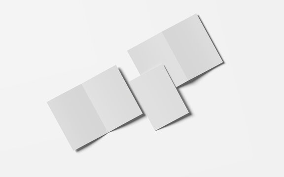 Bifold Mockup on White Background