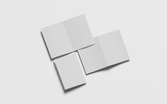 Bifold Mockup on White Background