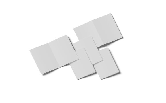 Bifold Mockup on White Background