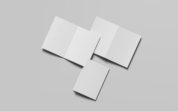 Bifold Mockup on White Background