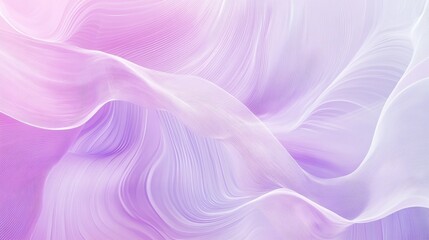 Obraz premium Abstract Lavender and White Wave Background Soft, Elegant, Flowing Lines for Design and Branding