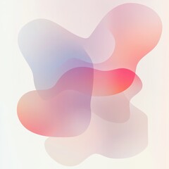 Abstract Pastel Pink, Purple, and White Fluid Shapes Background Modern Gradient Design for Branding and Website