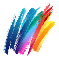 Gradient Brush Stroke Texture | Transparent Vibrant Digital Art