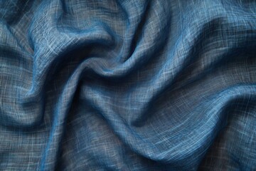 Fototapeta premium Linen fabric texture close-up home textile photography indoor macro material quality