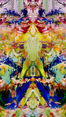 Abstract art background . Hand painting artwork on canvas .