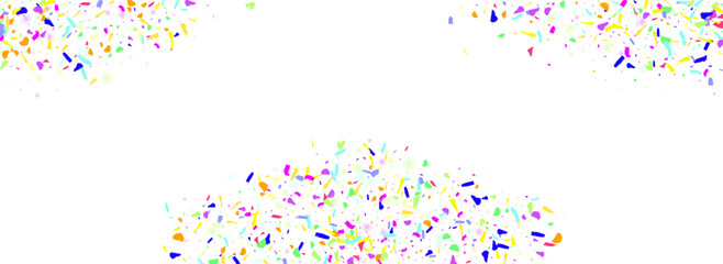 Obraz premium Confetti_White_Panoramic_Background_13.eps
