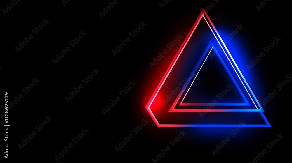 Poster a 3d rendering of an abstract background featuring a tunnel lined with reflective surfaces and vibra