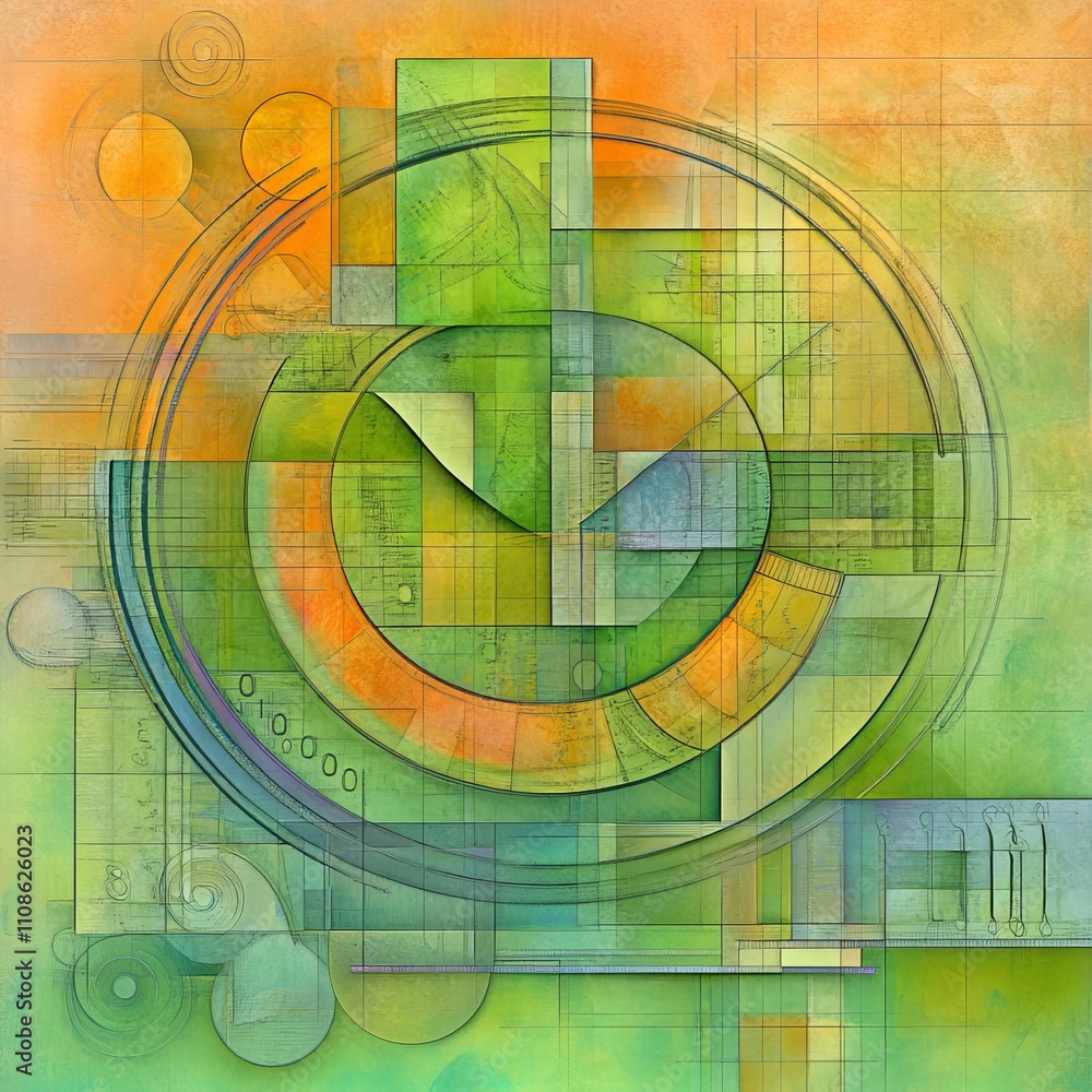 Poster composition in grunge style featuring vibrant elements and abstract shapes.a grunge art piece incorp