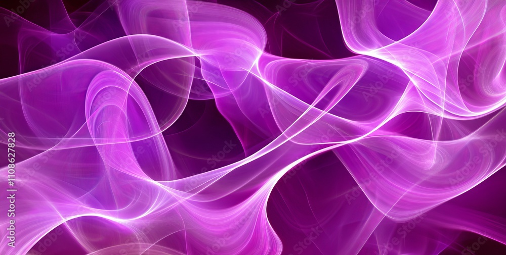 Poster a flowing wave of digital weave lines linking network nodes against a dark backdrop. this modern 3d 