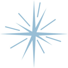 Flat Sparkling Star Decoration