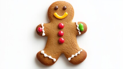 gingerbread man isolated on white
