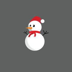 Cute Snow Doll Vectors, Snow doll vector art and graphics on white background.