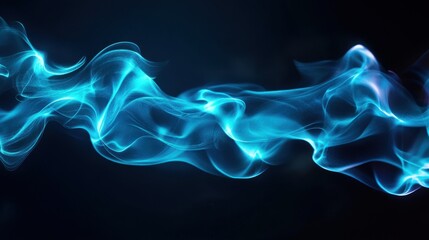 Fototapeta premium Mystical Swirling Smoke Against Dark Background