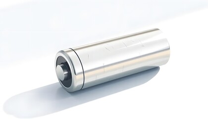 A_cartoonish_clipart_style_of_A_single_AA_battery_rests_on_a_smooth,_white_countertop,_its_cylindrical_form_gleaming_under_soft,_morning_light Generative AI