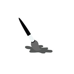 Paint Brush Symbol Stock Vector icon on white background