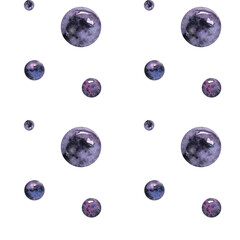 Seamless pattern of elderberry . Watercolor botanical illustration of hand-drawn twig with elderberry