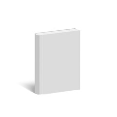 Realistic 3D Book Mockup Template Hardcover, Closed Diary Design for Advertising and Publishing