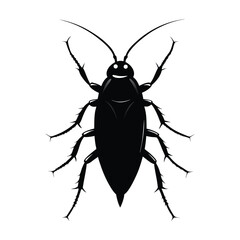  cockroach icon silhouette design vector art illustration.