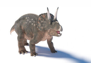 Realistic depiction of a diceratops dinosaur