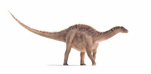 Detailed depiction of a large dinosaur