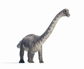 Detailed depiction of a large dinosaur