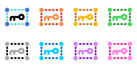 Naklejka premium Editable keyword data vector icon. SEO, marketing, business. Part of a big icon set family. Perfect for web and app interfaces, presentations, infographics, etc