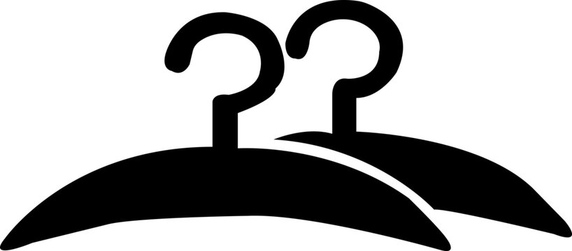 recommend clip art: hanger line icon, hung, cloth, house