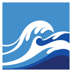 Obraz premium Abstract Wavy shape Vector background