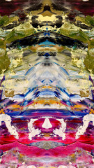 Abstract art background . Hand painting artwork on canvas .