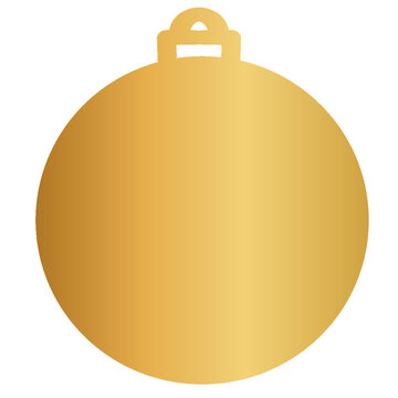 金色のクリスマス飾り