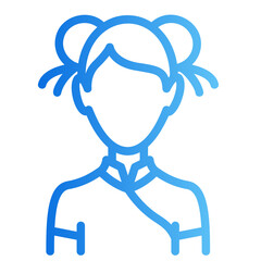 Obraz premium Chinese girl Gradient icon
