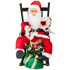 Rocking chair Santa Claus Christmas decoration