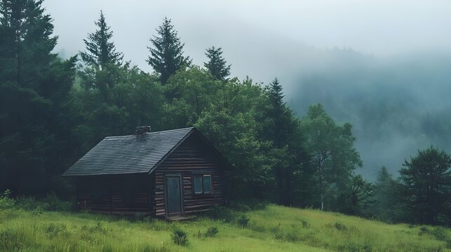 Cabin Wood at the Mountain