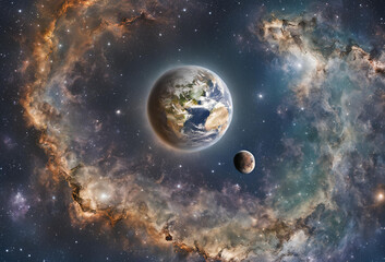 Obraz premium earth and space