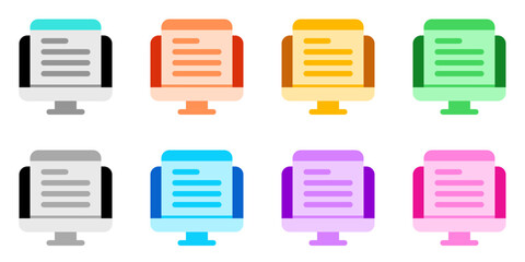 Editable web article vector icon. Online learning, course, tutorial. Part of a big icon set family. Perfect for web and app interfaces, presentations, infographics, etc