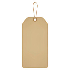 Fototapeta premium Blank Price Tag on Transparent Background