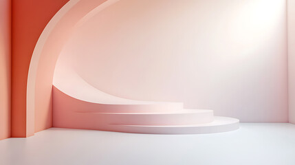 Elegant Minimalist Pink Architecture Design