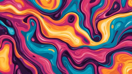 Dynamic abstract art swirl digital canvas colorful patterns creative space vibrant viewpoint modern design concept
