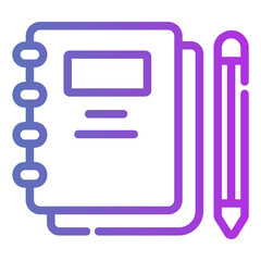 notebook Gradient icon