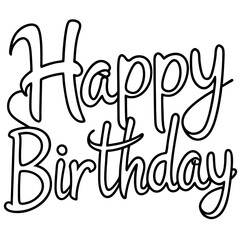 happy birthday day illustrations vector art isolated