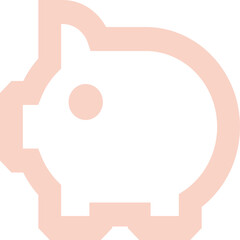 Piggy Bank icon logo design